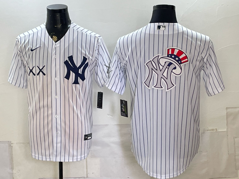 Men 2026 New York Yankees blank white Nike MLB Jersey 0804002->new york yankees->MLB Jersey